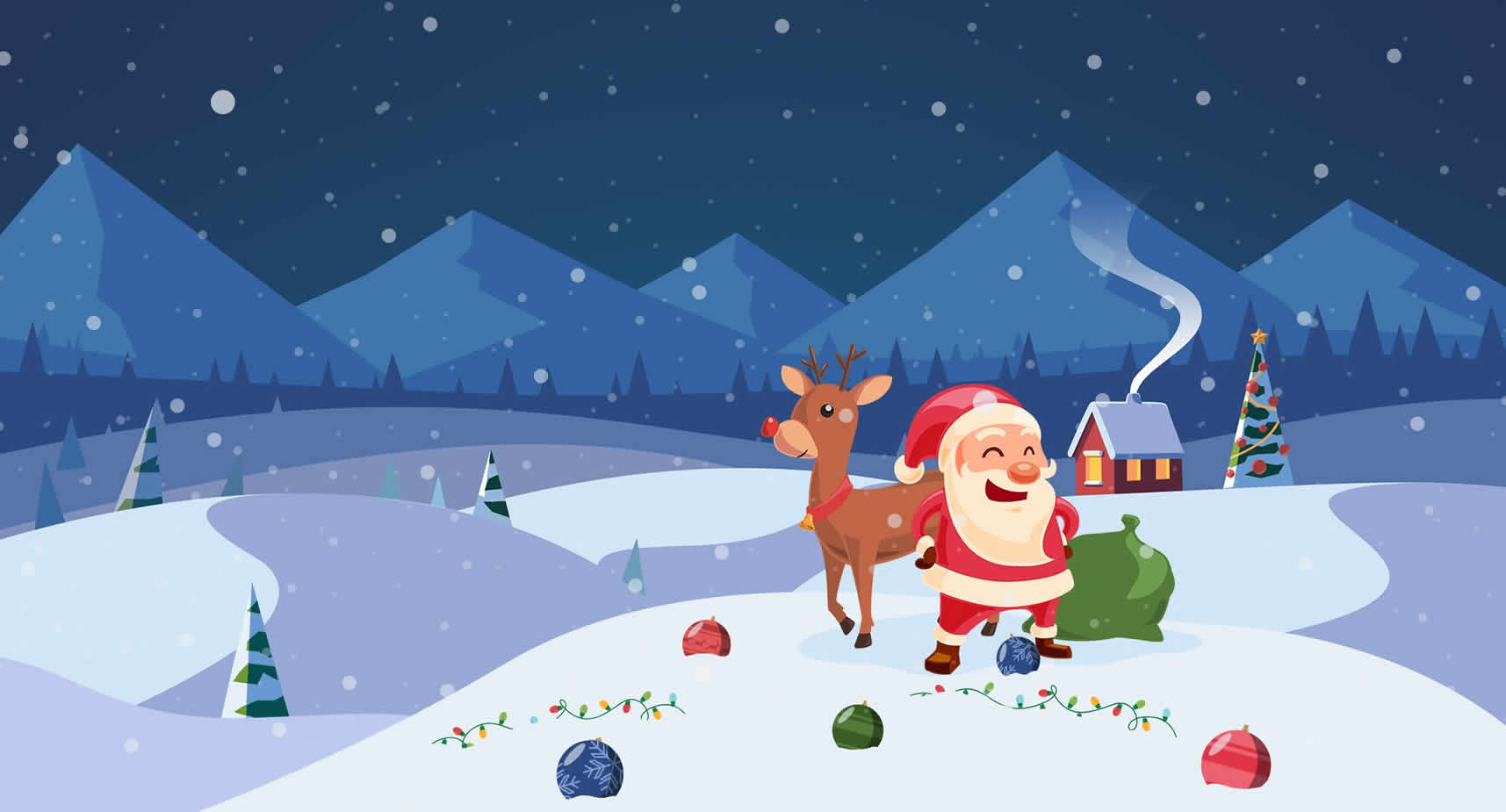 Santa Xmas Bauble bg
